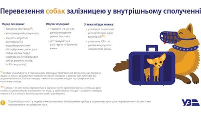 Як перевозити тварин у поїздах. Пояснює УЗ
