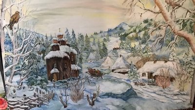 картини, художниця, мистецтво, хвороба, малювання