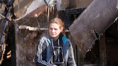 Поранена Ольга Крівогуб