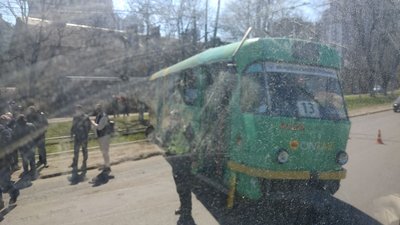 В Одесі трамвай зійшов з рейок