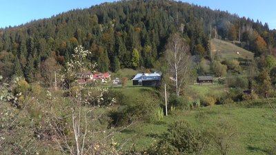 По розпиляній колоді через воду. Як живуть жителі прикарпатського села Красноїлля По розпиляній колоді через воду. Як живуть жителі прикарпатського села Красноїлля