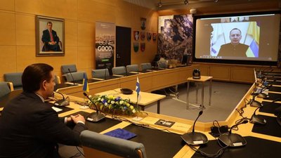 Кіммо Ярва під час зустрічі в онлайн-режимі