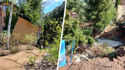 Хвиля води у приватному секторі: у Харкові прорвало трубу водоканалу