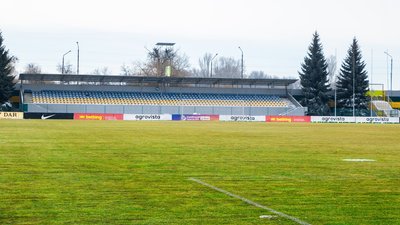 Стадіон "Ніка" у день запланованого матчу "Олександрія" - "Оболонь"