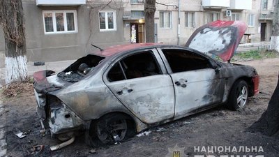 На Одещині розслідують займання автомобілю На Одещині розслідують займання автомобілю