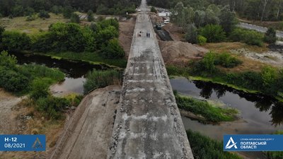 На Полтавщині будують та ремонтують п’ять мостів На Полтавщині будують та ремонтують п’ять мостів