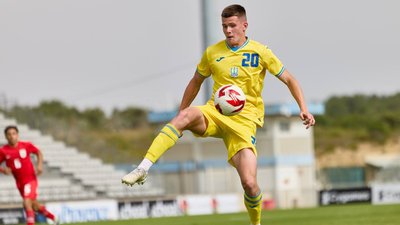 Ігор Краснопір у складі олімпійської збірної України з футболу
