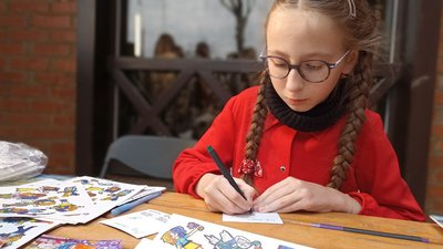 "Незламні українки": у Житомирі відкрили виставку десятирічної Марти Грицанюк "Незламні українки": у Житомирі відкрили виставку десятирічної Марти Грицанюк