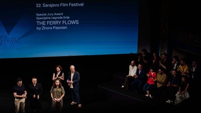 Команда стрічки «Пором пливе» (The Ferry Flows) режисера Жори Папояна