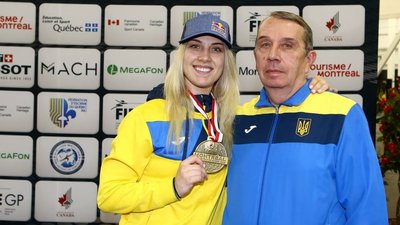Ольга Харлан з тренером Ольга Харлан з тренером