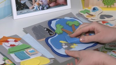 Запоріжанка власноруч виготовляє фетрові дитячі книжки Запоріжанка власноруч виготовляє фетрові дитячі книжки