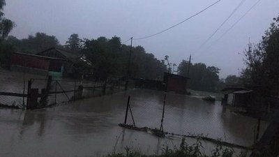 Втретє у цьому році підтоплює прикарпатське селище Солотвин Втретє у цьому році підтоплює прикарпатське селище Солотвин