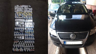 На Закарпатті прикордонники вилучили в іноземця авто, через приховані у салоні сигарети