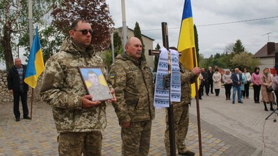 Прощання у Збаразькій громаді, похорон воїна Ігоря Войцехівського