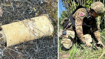 Житомирські вибухотехніки поліції розміновують деокуповану частину Харківщини Житомирські вибухотехніки поліції розміновують деокуповану частину Харківщини