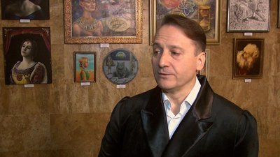 Художник Радимир Міляр, 27 жовтня 2023. Фото: Суспільне Хмельницький Художник Радимир Міляр, 27 жовтня 2023. Фото: Суспільне Хмельницький