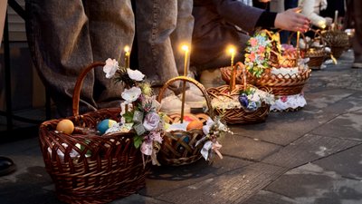 Житомир, освячення, Великдень, пасхальний кошик, Житомир, 20 квітня 2025 року