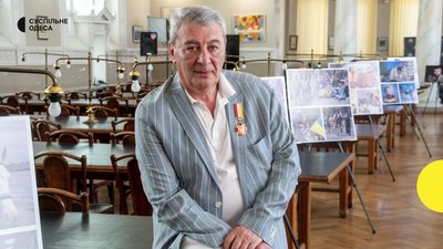 Борис Бухман, фотокореспондент Суспільне Одеса на відкритті виставки "Моє Суспільне"