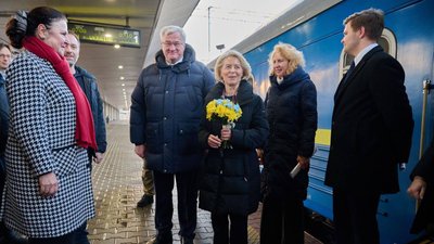 Президентка Єврокомісії Урсула фон дер Ляєн, Київ, четверті роковини повномасштабної війни
