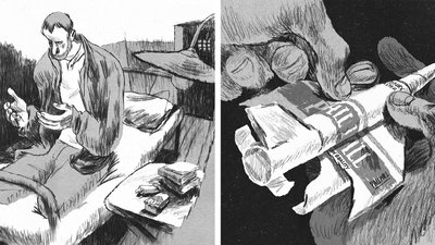 "Мене чекають". Розповідь політв'язня з одиночної камери. Ілюстрація: Артем Крепкий