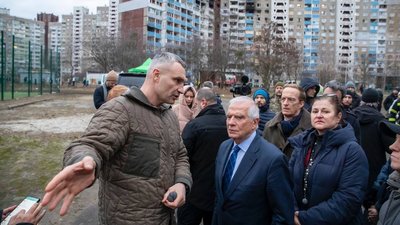 Віталій Кличко зустрівся у Києві із віце-президентом Єврокомісії Жозепом Боррелем Віталій Кличко зустрівся у Києві із віце-президентом Єврокомісії Жозепом Боррелем