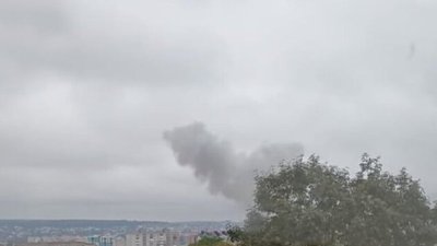 вибух, дим