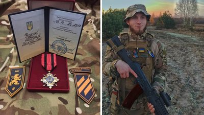 Воїн з Івано-Франківщини Михайло Федушко отримав відзнаку "Золотий хрест" від головнокомандувача