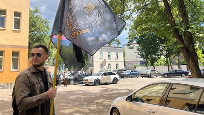 Автор ініціативи "ССО: Відкритий код" Мстислав Тарас, прапор Автор ініціативи "ССО: Відкритий код" Мстислав Тарас, прапор