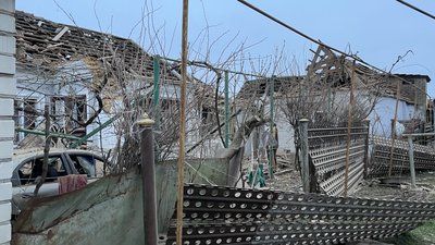 Херсонщина, масований обстріл РФ Чорнобаївки