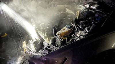 Пожежа автомобіля у Чорткові