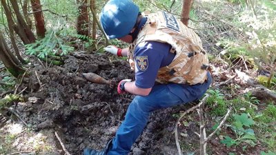 31 мінометну міну виявили рятувальники в місці проходження Лінії Арпада на Закарпатті