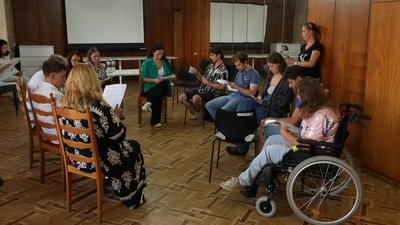 В Ужгороді для людей з інвалідністю провели майстер-класи з акторської гри