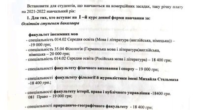 Вступна кампанія: яка ціна навчання у вінницьких університетах Вступна кампанія: яка ціна навчання у вінницьких університетах
