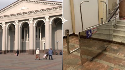 Підіймач встановили у драмтеатрі Рівного