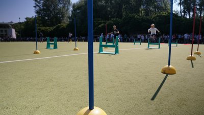 Олімпійський прапор підняли у Сумах. У парку "Казка" відбувся Олімпійський день Олімпійський прапор підняли у Сумах. У парку "Казка" відбувся Олімпійський день