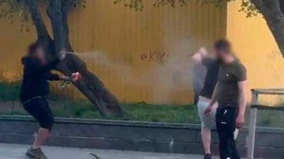 Чоловік розпилив газовий балончик на перехожих
