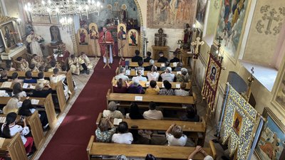 Горянська ротонда, Божественна літургія, День Ужгорода