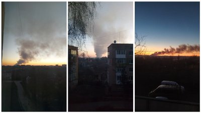 У Лубнах горить сміттєзвалище
