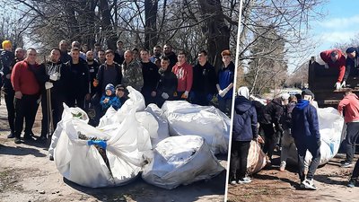 У Світловодську на Кіровоградщині, під час прибирання однієї з вулиць, вивезли 5 вантажівок сміття