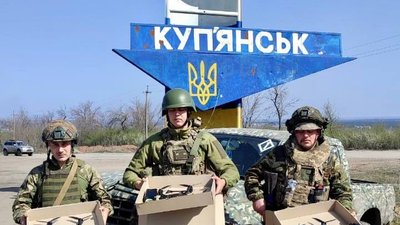 Буча передала на фронт дрони-камікадзе та обладнання