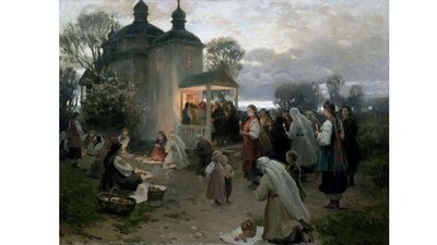 Святкування Великодня в українському живописі Святкування Великодня в українському живописі