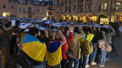 "Сьогодні я українець": в Батумі провели акцію на підтримку України