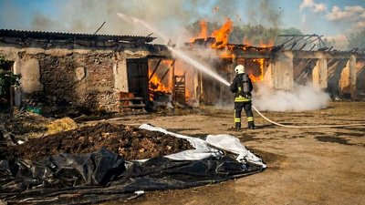 вогонь, пожежа, загорання, фермерське господарство, ферма