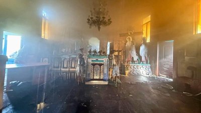пожежа в церкві у селі Машів