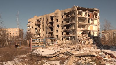 Ізюм. Лютий 2023 року. Фото: Суспільне Харків