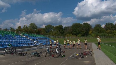 На Черкащині дитяча команда триатлоністів готується до змагань