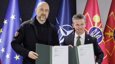 Міністр оборони України Денис Шмигаль, міністр оборони Швеції Пол Йонсон