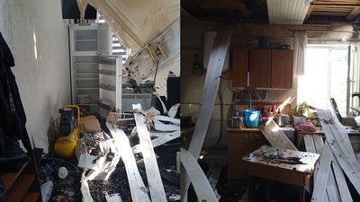Діра замість даху: мешканці будинку, який горів в Одесі, показали наслідки пожежі Діра замість даху: мешканці будинку, який горів в Одесі, показали наслідки пожежі
