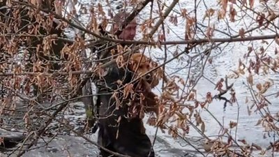 Майже тиждень був на острівці: на Тернопільщині врятували собаку Майже тиждень був на острівці: на Тернопільщині врятували собаку