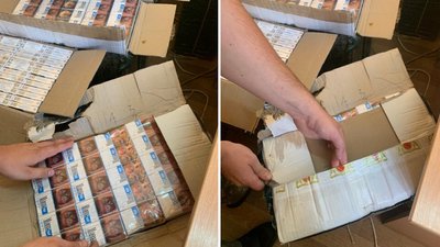 Закарпатські прикордонники затримали контрабандистів з 8 ящиками сигарет Закарпатські прикордонники затримали контрабандистів з 8 ящиками сигарет